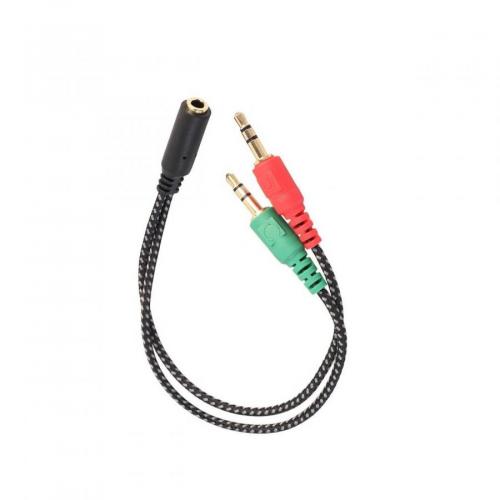 i-Stone Kulaklık Mikrofon Ayırıcı Y Splitter Kablo 2 x 3, 5 mm