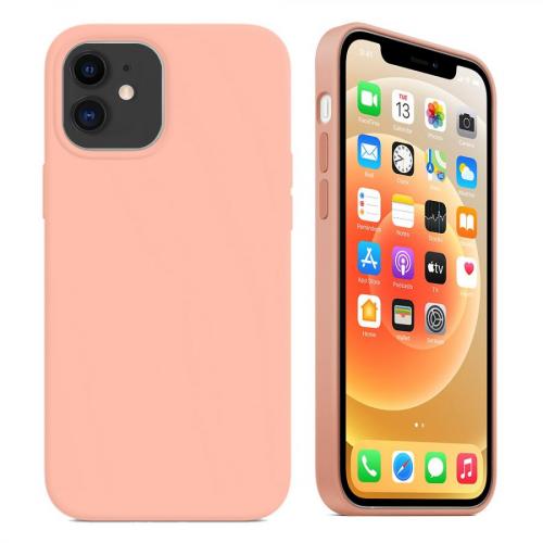 i-Stone Lansman Pastel Silikon Kılıf Apple iPhone 12 iPhone 12 Rose Apple
