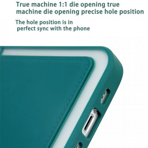 Kredi Kartlı Renkli Mat Silikon Kılıf Apple iPhone 12 iPhone 12 Lila A